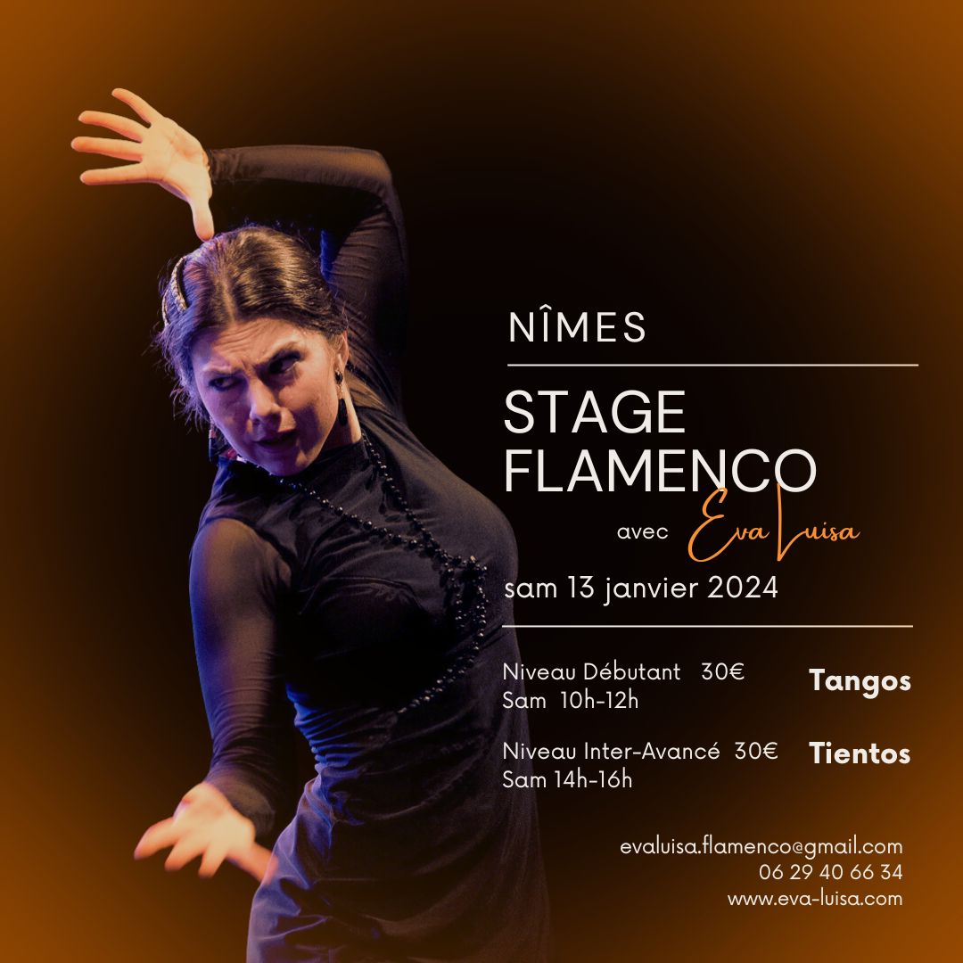 Flamenco off 2024 Stage débutant avec Eva Luisa por Tangos