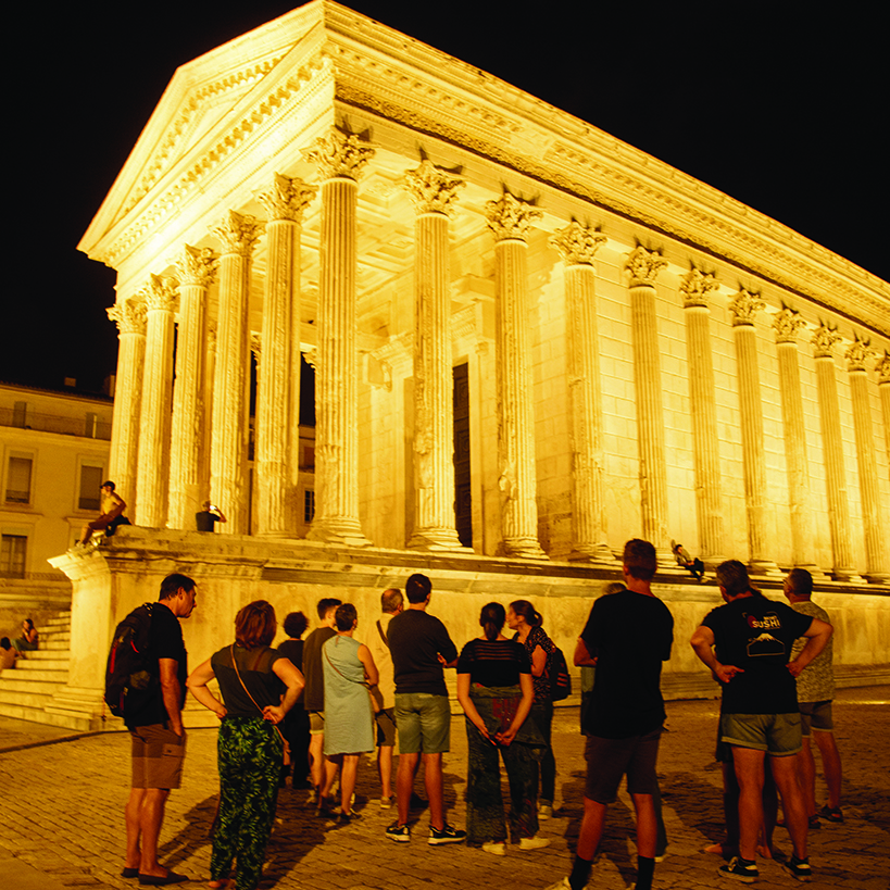 Visite guidée Nîmes au clair de lune Office de Tourisme de Nîmes