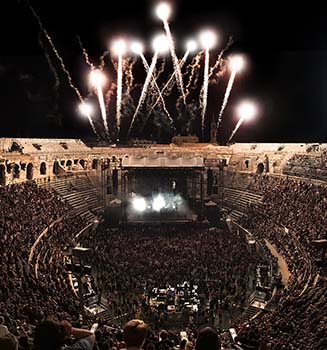 Concert Arènes de Nîmes Crédit photos E. Canto