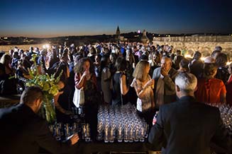 Musée de la Romanité - Soirée toit terrasse Crédit photos O. Arques Ville de Nîmes